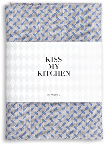 Kiss my Kitchen Geschirrtuch Pali Pur grey blue